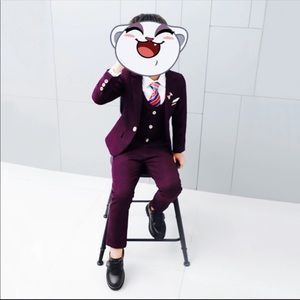 Suit 4 pieces Kids Wedding Suit